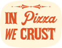 In pizza we crust logo